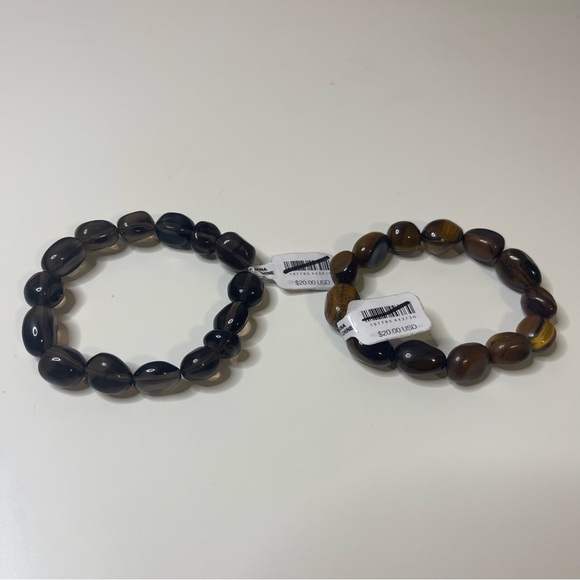 Free People Brown and Black Beaded Bracelets - Picture 1 of 3
